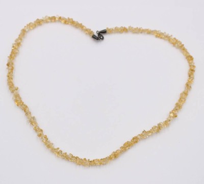 Auktion 370<br>Halskette, Citrinsplitter, ca. L-50cm [1]