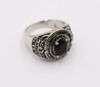 Auktion 370<br>925er Silber-Ring, Onyx, 6,4gr., RG 57 [1]