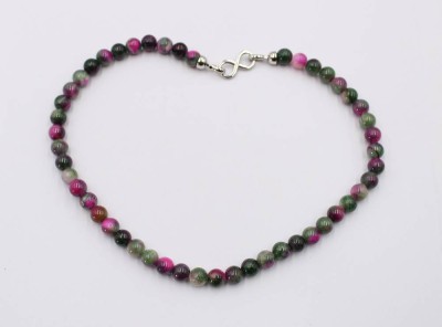Auktion 370<br>multicolor Turmalinstil-Halskette, Magnetschließe, ca. L-42cm [1]
