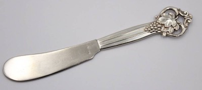 Auktion 370<br>Buttermesser, Silbergriff, Dänemark 1949, L-15cm [1]