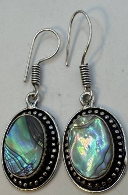 Auktion 370<br>Vintage Ohrhänger, Silber-925- mit Perlmutt, , H-4,3 cm, 5,5 gr [1]