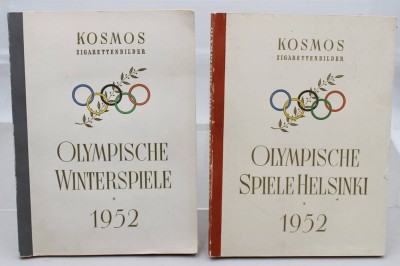 Auktion 370<br>2x Sammelalben, Olympia 1952 Helsinki, kompl. [1]