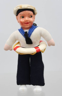 Auktion 370<br>vintage Matrosen-Puppe, 60/70er Jahre, ca. H-18cm [1]