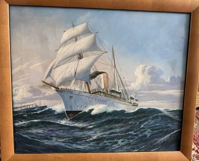 Auktion 370<br>unleserlich (Hans Holt oder ähnlich?) in rot signiert 