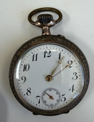 Auktion 370<br>mechan. HTU  in Silbergehäuse-800- mit Widmung 