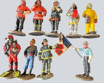 Auktion 370<br>9x div. Zinnfiguren von DelPrado, H-max. ca. 8 cm [1]