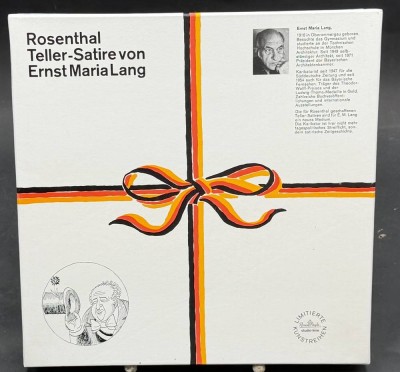 Auktion 371<br>Rosenthal Satire-Teller Bruno Kreisky ,limit. Auflage, von Ernst Maria Lang, D-26 cm, in OVP, [1]
