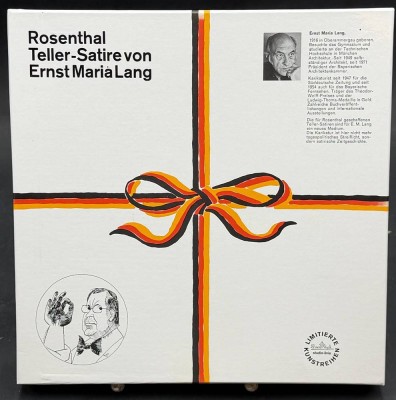 Auktion 371<br>Rosenthal Satire-Teller Helmut Kohl ,limit. Auflage, von Ernst Maria Lang, D-26 cm, in OVP, [1]