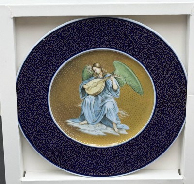 Auktion 371<br>Weihnachtsteller KPM Berlin 2000 , in OVP, D-19,5 cm, limitierte Auflage, mit Bestellschein (DM 248 plus Versand pro Stück) [1]