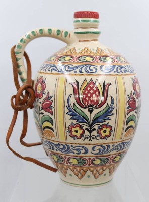 Auktion 371<br>Flasche, Ulmer Keramik, 0,7 Liter, ca. H-19cm [1]