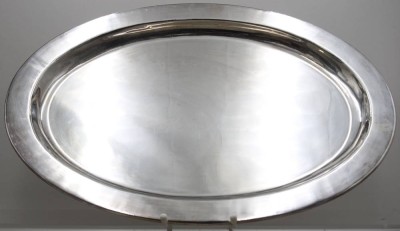 Auktion 371<br>grosse plated Servierplatte, 50x35 cm [1]