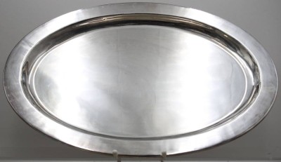 Auktion 373<br>grosse plated Servierplatte, 50x35 cm [1]