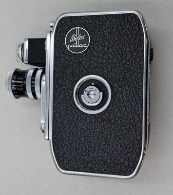 Auktion 371<br>Filmkamera Bolex B 8 L in orig. Karton mit Beschreibung, sehr gut erhalten, Doppel 8 Film und mit Objektivrevolver [1]