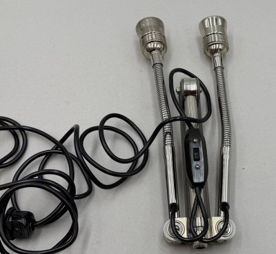 Auktion 371<br>Hala Photo Kino Leuchte DGM 4893, Schwanenhals-Foto-Lampe in OVP [1]