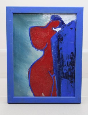 Auktion 371<br>Anne-Gret Winkler (1944 - 2018) , DUO 3, Acryl/Leinwand, gerahmt, RG ca. 44 x 35cm [1]