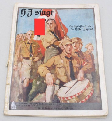 Auktion 371<br>Liederheft, HJ singt, 3. Reich, Gebrauchsspuren [1]