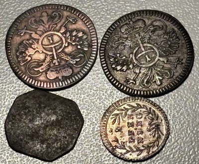 Auktion 371<br>4x Kleinmünzen, Domstadt Regensburg, 2x 1 Kreuzer und 2x 1 Pfennig , ab 1755 [1]