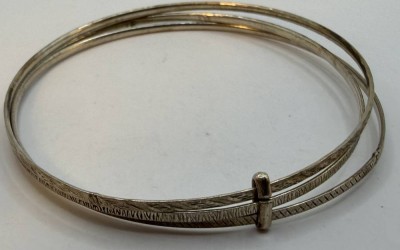 Auktion 371<br>3-fach Silber-925- Armreifen, zus. 10,85 gr. [1]