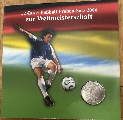 Auktion 371<br>2 Euro Münzproben-Satz 2006 zur WM in Blister, limitiert [1]