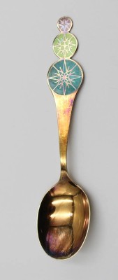 Auktion 371<br>Jahreslöffel, Robbe & Berking, 1969, 925er Silber, 54,5gr., L-17,4cm [1]