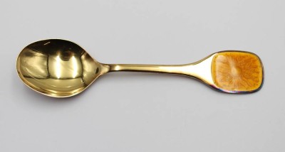 Auktion 371<br>Jahreslöffel, Robbe & Berking, 1969, 925er Silber, 57,7gr., L-17,3cm [1]