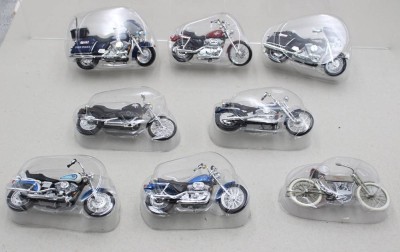 Auktion 371<br>8x div. Motorrad-Modelle, Maiesto, ca.  H-6,5cm [1]