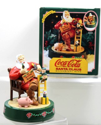 Auktion 371<br>Coca-Cola-Santa Claus Mechanical Bank von ERTL, orig. Karton, ca. H-20cm [1]