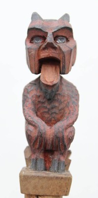 Auktion 371<br>figürlicher Scherzkorken, Teufel, mit Mechanik, wohl um 1930, ca. L-9,5cm [1]