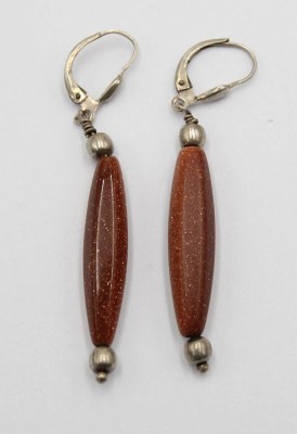 Auktion 371<br>Paar Ohrhänger, 925er Silber mit Goldfluss, ca. L-5,5cm [1]