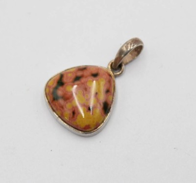 Auktion 371<br>Anhänger, Ozean-Jaspis, 925er Silberfassung, ca. L-2,8cm [1]