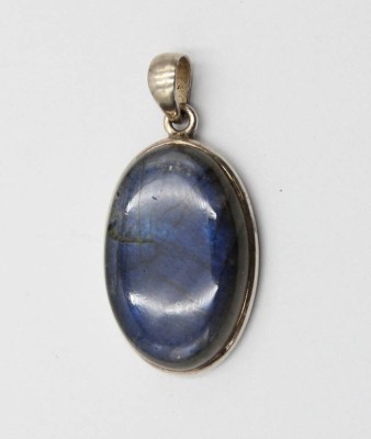 Auktion 371<br>Labradorit-Anhänger, 925er Silber-Fassung, 8,7gr., L-4cm [1]