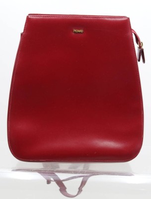Auktion 371<br>Damen-Rucksack, PICARD, rotes Leder, Tragespuren, ca. 28 x 27cm [1]