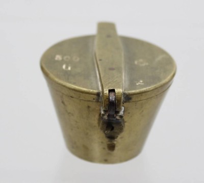 Auktion 371<br>Bechergewichtssatz, älter, kleinstes fehlt, ca. H-4,5cm [1]