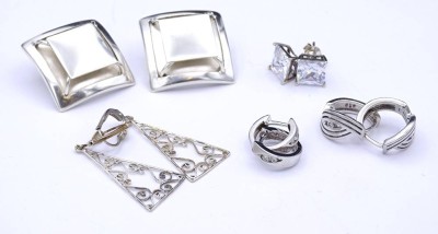Auktion 371<br>5 Paar Silber Ohrringe, zus. 24,5g. [1]