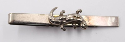 Auktion 371<br>Kravattennadel, 925er Silber, Echse, ca. 11,8gr., L-6,4cm, [1]