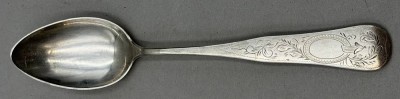 Auktion 371<br>sehr gut erhaltener Silberlöffel-800- mit Gravur, dat. 1921, 41 gr [1]