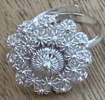 Auktion 372<br>Filigraner Silberring 