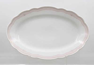 Auktion 372<br>ovale Platte, Hutschenreuther, Maria Theresia Windsor Rose, ca. 39 x 26cm [1]