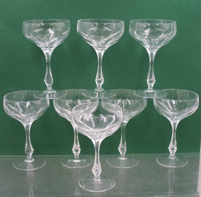Auktion 372<br>8x Süssweingläser, Nachtmann, ca. H-14cm [1]