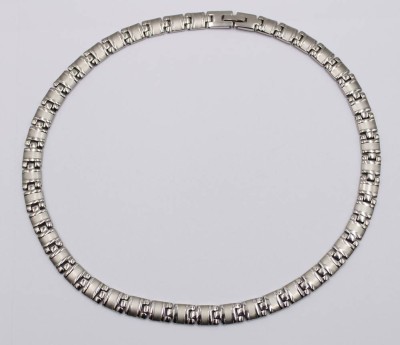 Auktion 372<br>flache Edelstahl-Halskette, ca. L-50cm [1]