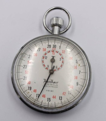 Auktion 372<br>Stoppuhr, Hanhart, älter, Werk läuft, D-5cm [1]
