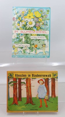 Auktion 372<br>2x ältere Kinderbücher, Im Blumenhimmel und Hänschen im Blaubeerenwald [1]