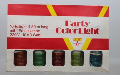 Auktion 372<br>Vintage Party-Color-Light - Lichterkette von Licht von Lienen, 70er Jahre [1]