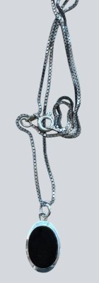 Auktion 372<br>Silberkette-925- mit Anhänger, Onyx Lagenstein, L-ca. 40 cm, 4,43 gr. [1]