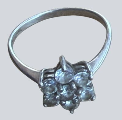 Auktion 372<br>Silberring-925- mit 7 klaren Steinen, RG 55, 2,38 gr. [1]