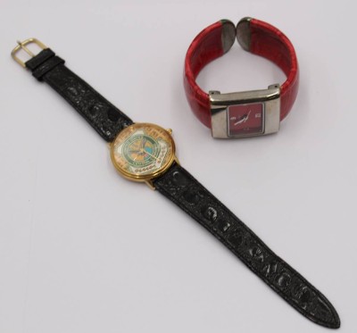 Auktion 372<br>2x div. Quartz-Armbanduhren, Werke nicht geprüft, Tragespuren, ca. D-3cm [1]