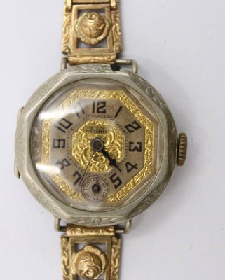 Auktion 372<br>Vintage-Damen-Armbanduhr, Anita, Werk läuft kurz an, Tragespuren, ca. D-2,5cm [1]