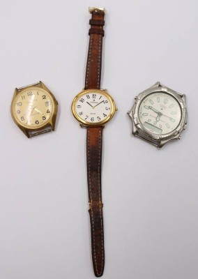 Auktion 372<br>3x div. Quartz-Armbanduhren, 2x Junghans und 1x Citizen, Werke nicht geprüft, ca. D-3,5 bis 4cm [1]