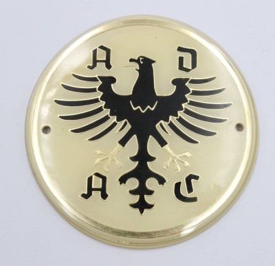 Auktion 372<br>Kunststoff-ADAC-Plakette, D-8,8cm [1]