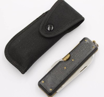 Auktion 372<br>Vintage Taschenmesser, wohl militärisch, Made in Italy, eingeklappt ca. L-12cm [1]